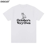 2025 Summer New OVO T-shirt Drake Tee Printed Graphic Fashion Casual High Quality Breathable Pure Co