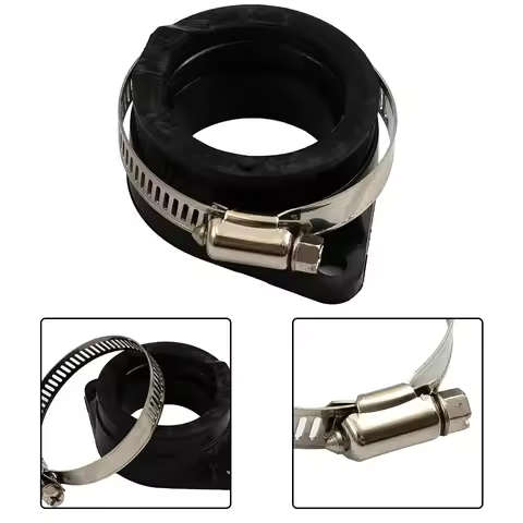 Rubber Intake Manifold Boots Carburetor Intake Manifold Adapter 36mm 40mm Black Interface Rubber 36m