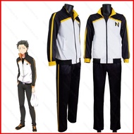NS Re:Zero Natsuki Subaru Cosplay Jacket Pants Sportwear Anime Costume Man Casual Suits School Unifo