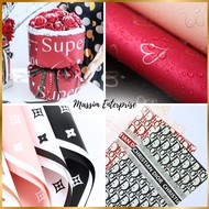 10Pcs Wrapping paper Super Love LV Paper Dior Paper Kertas LV 新款超级爱小香风花艺包装纸 辛西娅心上人 大牌鲜花包装纸 蝴蝶包装纸