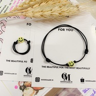 Rr_acc (BUY 10 BRACELETS FREE 1PCS ||Smile RING / SMILE BRACELET (1 SET)