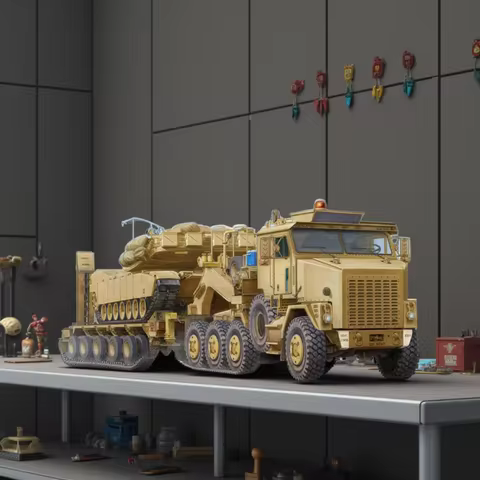 Hobbyboss 1/35 85502 M1070 Truck Tractor&M1000 HET Semi-Trailer Model Kit Car-Scale Model Kit