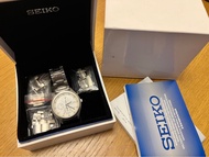 SEIKO Chronograph 100m 7T92-0DW0 Quartz White Dial Men's Watch [N comm