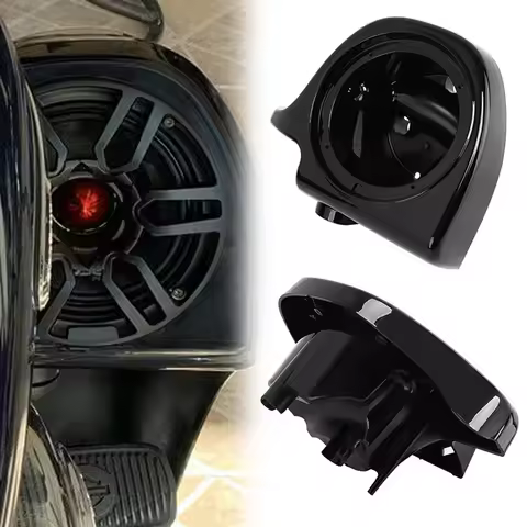 Motorcycle 6.5" Speaker Boxes Pods Vented Lower Fairing Box For Harley Touring Electra Glide Road Ki