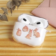 兔兔 AirPods 透明耳機保護套 Case 1/2/3/Pro