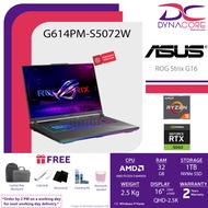 ASUS ROG Strix G16 G614PM-S5072W (AMD RYZEN 9 8940HX/32GB RAM (16GX2)/1TB SSD/ RTX5060/16"QHD-2.5K-2