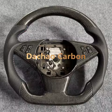 Real Carbon Fiber Steering Wheel For BMW E60 E61 530d 545i 550i E63 E64 630i 645Ci 650i M5 High Qual