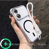 Suitable for OPPO A17 OPPO A17K OPPO A97 5G OPPO A60 the new lychee skin semi-circular magnetic ring
