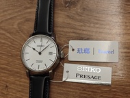 精工 琺瑯 陶瓷 SEIKO Presage 原價$10800 唯一無尾三針 簡約白面 Enamel White Dial 70小時 Sapphire MADE IN JAPAN 日本製造 SPB11