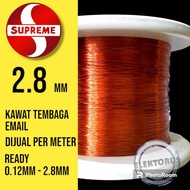 Enamel Copper Wire 2.8mm SUPREME METER 2.8 mm 2.80mm 2.80 mm