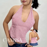 (FreeSize) Backless Smocking Top (26-39inches Bust)