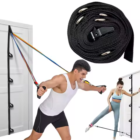 Door Anchor Strap Resistance Band Door Anchor Portable Fitness Door Anchor Belt 5 Anchor Points for 