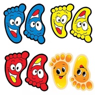 HIASAN KELAS STICKER TAPAK KAKI KARTUN/CLASSROOM DECOR FOOTPRINT STICKER