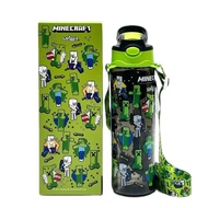 Minecraft Kids Tumbler 680 mL 22fl oz Water Bottle with Fun Character Design and Adjustable Strap