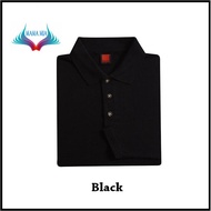Long Sleeve HONEYCOMB Polo Tee ~ OREN SPORT ~ HC09 Black