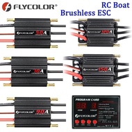 Flycolor 50A 70A 90A 120A 150A Brushless ESC 2-6S RC Boats Waterproof ESC Programme Card with BEC Sy