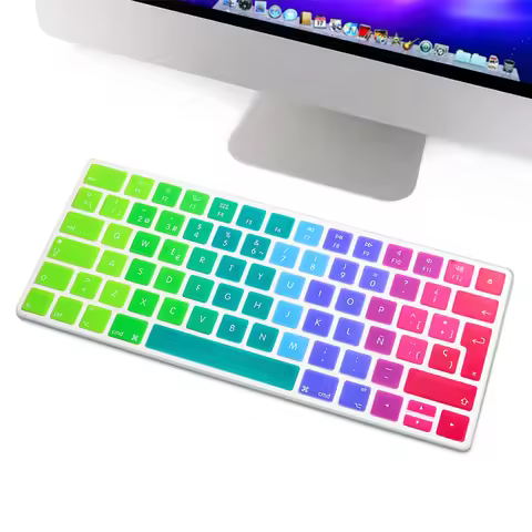 Spain Language Magic Keyboard Cover Silicone Skin Protective Film For Apple Magic Keyboard2 2015 A16