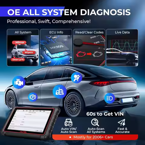 Autel Bidirectional Diagnostic Tool Scanner MaxiCOMMK900 Same as AUTEL MK900BT MK900-BT MX900 Diagno