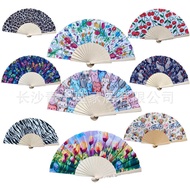 9 Inch Spanish Wooden Fan 23cm Lotus Wood Folding Fan European Style Folding Fan Various Options