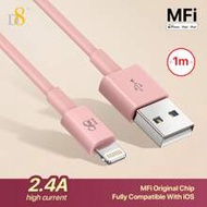 D8 Mfi Certified Lightning Cable, (Selectable 0.25M/1M/1.5M/2M) TPE USB A To Lightning] I Phone Char