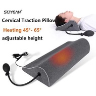 牵引枕套 颈椎枕头 记忆棉枕芯usb热敷充气护颈 頸椎熱敷牽引枕 熱敷助眠舒緩枕