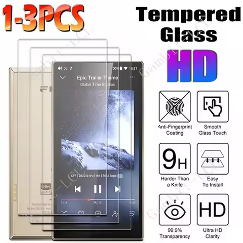 1/3PCS 9H HD Tempered Glass For FiiO JM21 M21 SF-JM21 FiiOJM21 FiiOM21 Hi-Res Music Player MP3 Full 