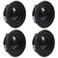 4Pcs Audio Speaker 4Ohm 3W 1.5 Inch Full Range Audio Speaker HiFi Stereo Woofer Loudspeaker - Black
