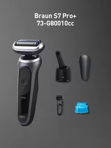 Braun Series 7 Pro+ SkinAir Electric Shaver 3 Modes Reciprocating Blade Cloud Suspension Rechargeabl