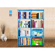 Promotion ‼️ 8 Grid DIY Multilayer Lightweight Plastic Book Shelf Shelving Cabinet Storage Rack Simp