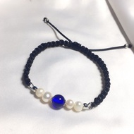 Gelang tali mutiara tawar lapis emas 18k free box mutiara lombok