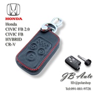 Car Key Leather Case HONDA Cover Model CIVIC FB2.0 FB HYBRID CR-V G4 3 Buttons