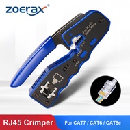 ZoeRax RJ45 crimping tool Pass Through Crimper Tool Ethernet Crimper Network Crimping Tool Wire Stri
