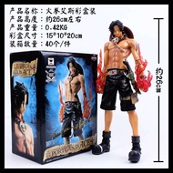 One Piece Assembled Ace Garage Kit Fire Fists Zero Fighting Version Garage Kits Model Furnishing Articles Boxed Garage Kit Comic Show