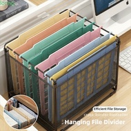 LONNGMY 8pcs Hanging File Divider, Multicolor Plastic Hanging Folder Separator, Simple A4 File Rack 