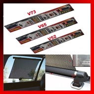 TypeR Retractable Car Window Sun Shade Curtains V52 (52CM) / V65 (65CM) / V73 73CM)