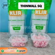 THINWALL SQUARE / PLASTIC CONTAINER / DESSERT CONTAINER / SALAD CONTAINER / THINWALL 350 ML / THINWA