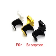 Ultra-Light Bicycle Fork Hook Aluminum L Type Used For Brompton Folding Bike BMX Parts small cloth brompton L Type L buckle front wheel front fork aluminum alloy hook