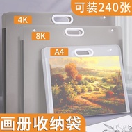 New Painting Paper Storage Bag, Waterproof Portable File Folder, Transparent 4K/8K/16K A2/A3/A4 Draw