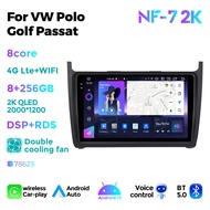 NaviFly Wireless CarPlay Android Auto For VW Polo Golf Passat 9inch 2K screen 8Core Car Radio Stereo