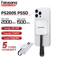 Fanxiang PS2005 External SSD Portable 6.6mm Ultra-thin Magnetic 1TB for iPhone15/16/17 Android