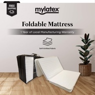 MyLatex 3" Trio 3 Fold Mattress- Foldable Mattress Anti-Dust Mite︱Easy Carry︱High Density Foam︱Soft 