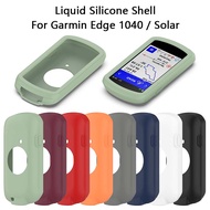 Liquid Silicone Case For Garmin Edge 1040 / Solar Bike GPS Speedometer Candy Plain Full Coverage Soft TPU Cycle Computer Shell