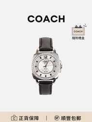 COACH Boyfriend系列女士手錶 銀色錶盤[平行進口]