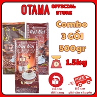 COMBO 3 PACKAGES OF ELEPHANT WINE BEES CAFE 1 ELEPHANT 3 MIXED MIXED WITH BOLD FRAGRANCE HIGH CAFEIN