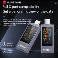 One Set DC 4-30V 12A IPS Display Tester C-Type Volt Current Monitor For Battery Capacity Detection
