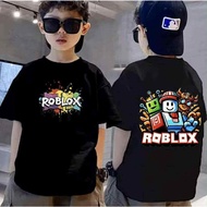 [1-14 Yrs Old] Children's T-shirts for Kids Ages 1-14 Years Old Breathable Printed Shirts in Black