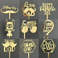 Fathers Acrylic Cake Topper Father Cake Decoration Topper/DAY Greeting/DAY dad Ilove papa