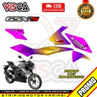 Striping GSX S 150 Variasi - Stiker Motor GSX 150 S Desain Bunglon
