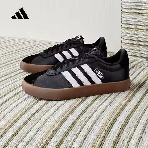 Adidas Men's Retro Training Shoes Classic Three-Stripes Leather Casual Sneakers ID6286