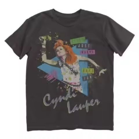 Cyndi Lauper Girls Just Wanna Have Fun Vintage 80S Music Basic T Shirt